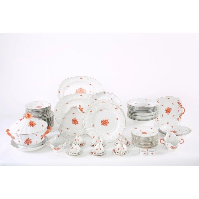 Traditional Mid 20th Century Herend Hungarian Dinner Service - 87 Pieces For Sale - Image 3 of 11