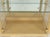 Wood 3 Blond Wood Glass Door Curio Cases Display Vitrine Cabinet Glass Shelves MINT! For Sale - Image 7 of 14