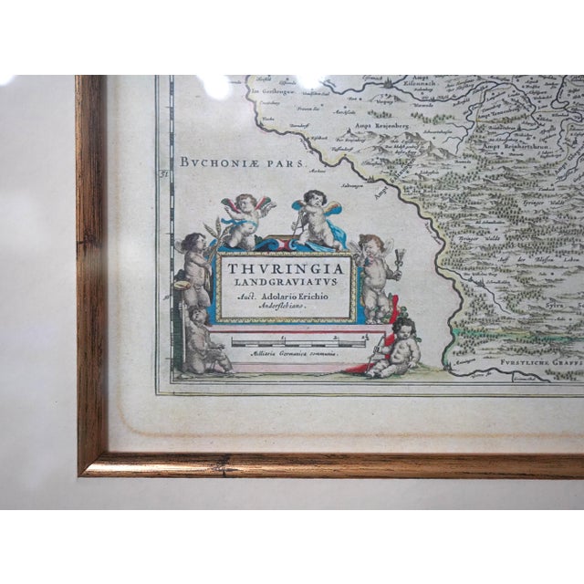 Pair of English Framed & Matted Map Prints For Sale In Philadelphia - Image 6 of 14