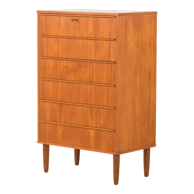 Mid-Century Danish Teak Chest of Drawers, 1960s For Sale