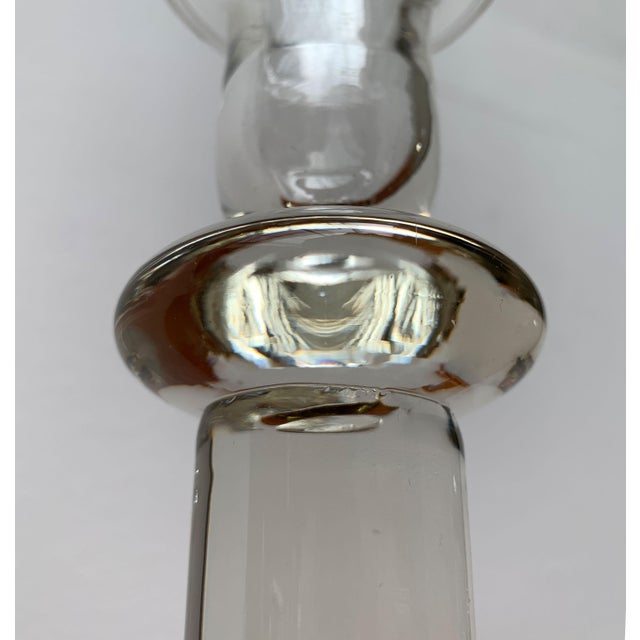 Vintage Glass Candleholder, 1970s, Set of 2 For Sale - Image 14 of 18