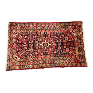 1990s Handwoven Persian Hamedan Area Rug 2'0" X 3'3"