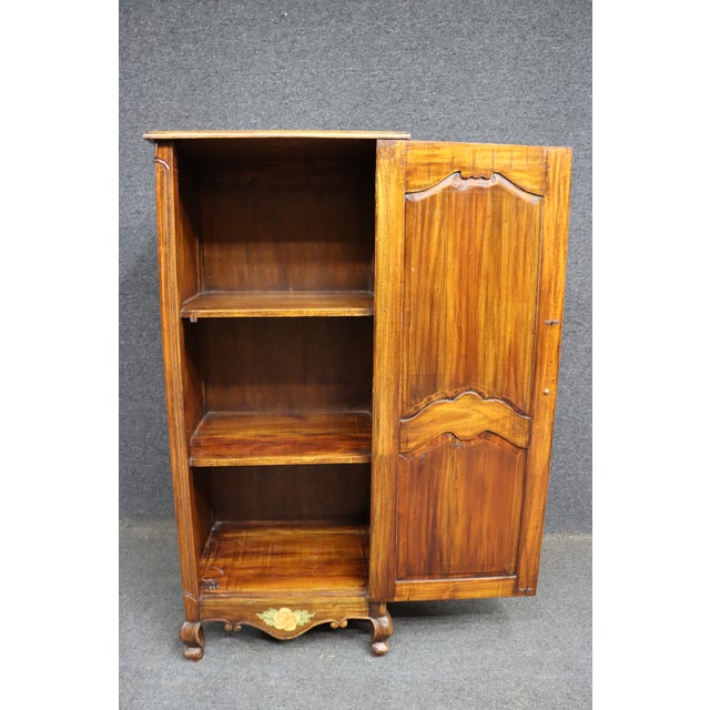 French Country Painted Cherry Chimney Cupboard For Sale - Image 10 of 13