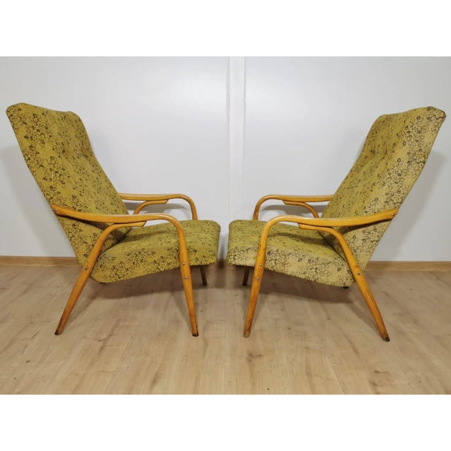 Set of Lounge Chairs by Antonin Suman for Ton For Sale - Image 13 of 18