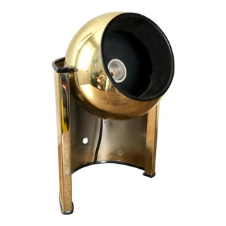 Mid Century Brass Eyeball Lamp For Sale