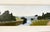 Oil on board titled “Bird Refuge” by Eric Dahlin, dated August 2000. The panoramic landscape depicts the Santa Barbara...