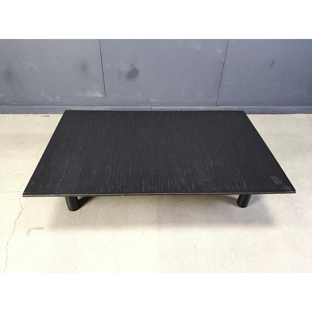 Belgian Ebonized Wenge and Bamboo Coffee Table by Axel Vervoord, 1980 For Sale - Image 10 of 11