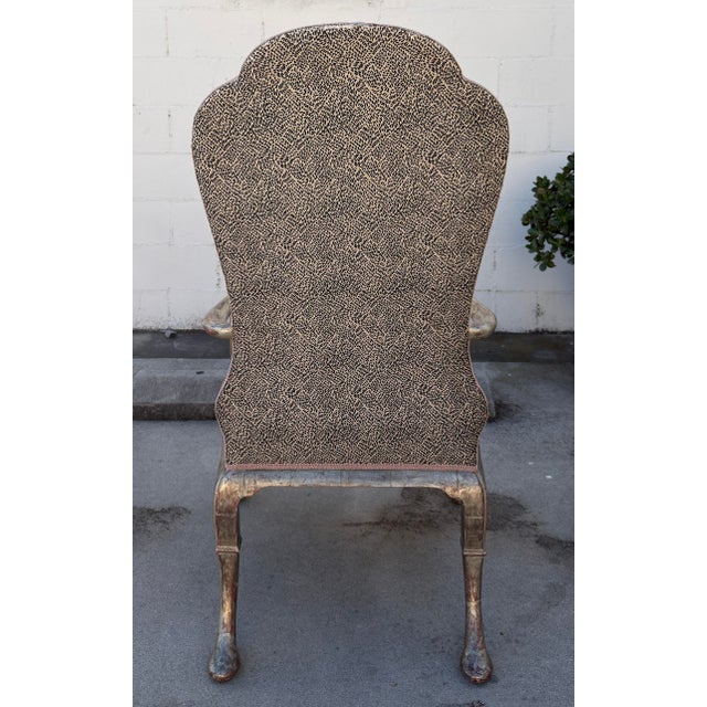 Dennis & Leen Dennis and Leen Silver Giltwood Dining Chairs, Set of 6 For Sale - Image 4 of 8