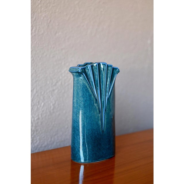 Vintage Art Deco Porcelain Vase from Virebent, 1970s For Sale - Image 4 of 10