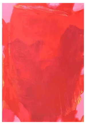 Italo Bressan, The Visible of the Invisible, Red Composition, Screenprint, 1989
