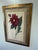 A striking mid-century, hand-stitched needlepoint textile depicting the famous "Dahlia double" bloom, beautifully executed...