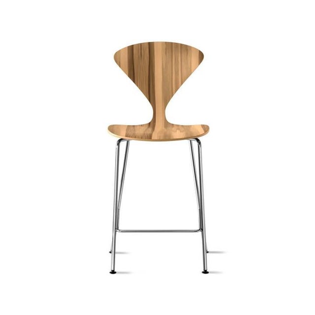 Mid-Century Modern Bar Stool attributed to Norman Cherner, 1950s For Sale - Image 4 of 15