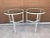 1980s Modern Round Glass Top Side Tables - a Pair For Sale - Image 12 of 12