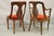 Mid 20th Century Italian Neoclassical Plume Carved Walnut Saber Leg Dining Chairs - Set of 6 For Sale - Image 10 of 12