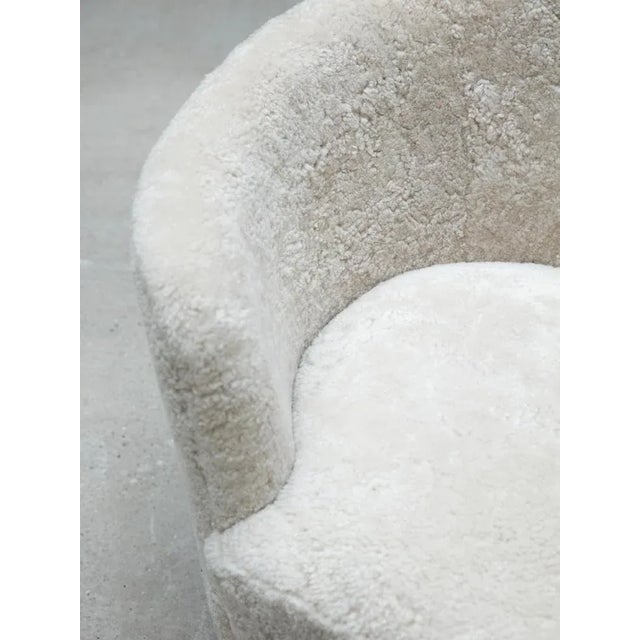 Antrachite Sheepskin and Natural Oak Mingle Sofa by Lassen For Sale - Image 6 of 7
