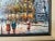 Vintage P.Sanchez Paris Street View Oil Painting, Framed For Sale - Image 9 of 11