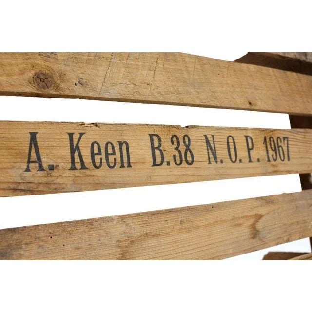 Tulip Tray W/ Wood Slats "A. Keen" 1967 For Sale - Image 6 of 9