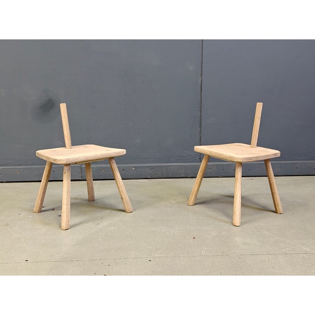 Rustic Farm Stools, 1960s, Set of 2, in Good conditions. Designed 1960 to 1969