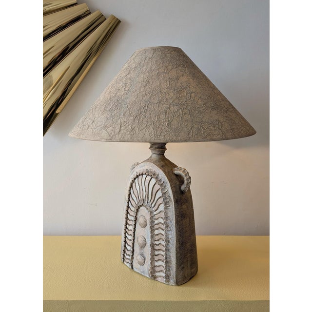 Ceramic Mid-Century Brutalist Pottery Lamps from Vanguard, USA, 1970s, Set of 2 For Sale - Image 7 of 13
