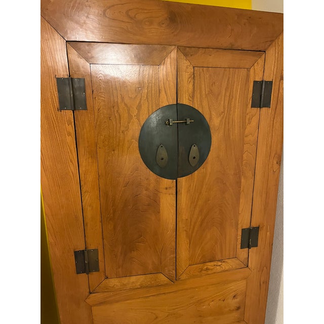 Late 19th Century Qing Dynasty Elm Armoire For Sale - Image 4 of 10