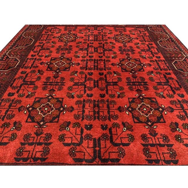 2020s Fine Quality Hand Knotted Afghan Khal Mohammadi Wool Area Rug 6.6 X 5.0 Ft For Sale - Image 5 of 13