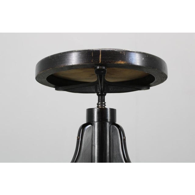 Piano Beech Stool by Benko, Czechoslovakia, 1940s For Sale - Image 6 of 14