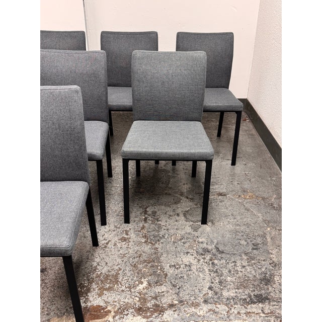 Eq3 Frank Charcoal Dining Chairs, Set of Eight For Sale - Image 11 of 12