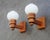 Swedish Modern Pine and Opaline Glass Wall Sconces from Aneta, 1970s, Set of 2 For Sale - Image 10 of 10