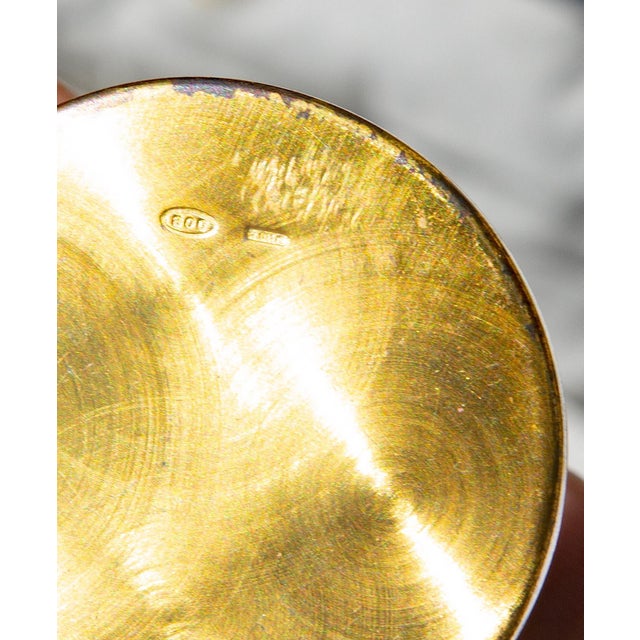 12 Italian Gilt Silver and Lapis String Instrument Place Card Holders Angeletti For Sale - Image 12 of 12