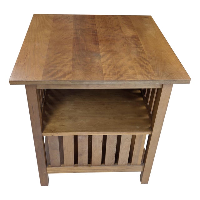 Stickley Mission Cherry Wood Book Table For Sale
