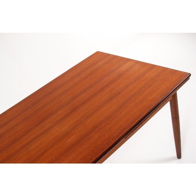 Mid-Century Scandinavian Teak Extendable Dining Table, 1960s For Sale - Image 14 of 15