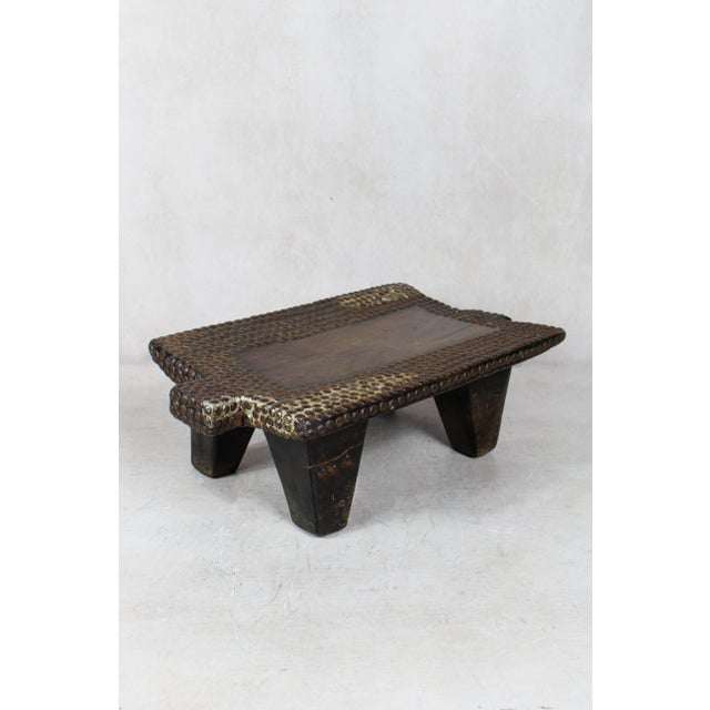 Vintage Wood Table, Rwanda For Sale - Image 3 of 5