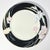 Contemporary 1980s Mikasa “Charisma, Black” Set of 7 Porcelain Salad Plates For Sale - Image 3 of 5