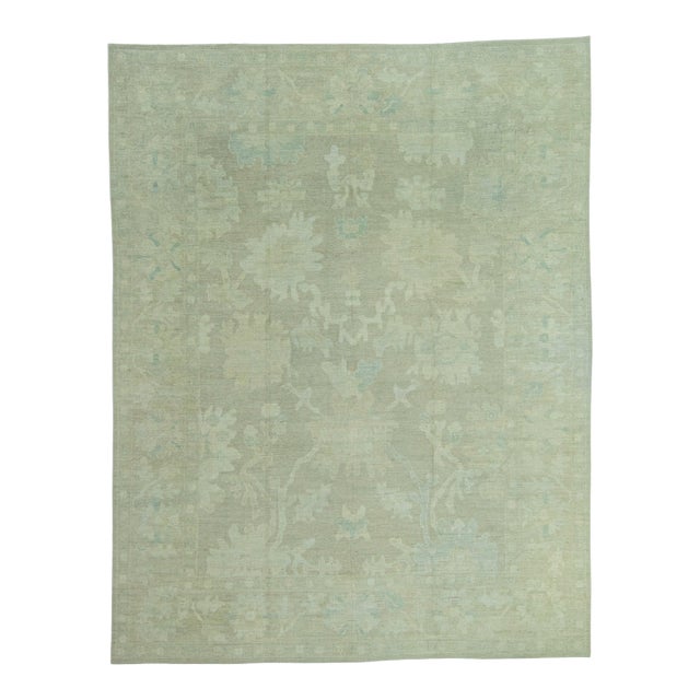 Turkish Oushak Rug 11'3" x 14'5" #20081 For Sale