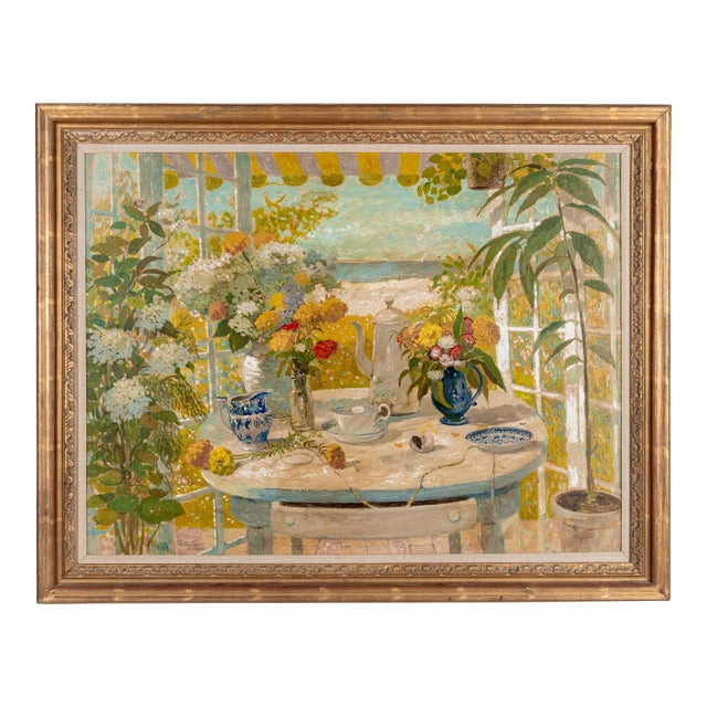 Large Still Life Painting by Germano Russo For Sale