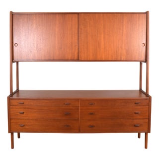 Mid-Century Modern Danish Teak Sideboard by Hans Wegner for Ry Møbler, 1950s For Sale