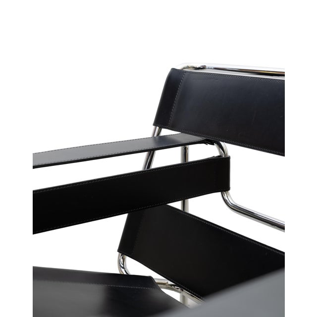 Pair of Wassily Chairs by Marcel Breuer, Knoll, Made in Italy Chairish