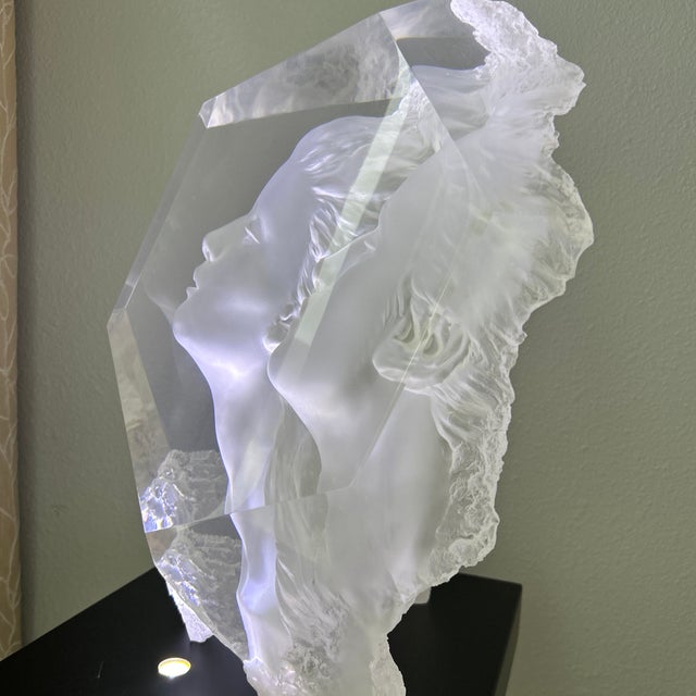 Plastic Rare Michael Wilkinson “Imagine” Signed Acrylic Optical Sculpture — Edition 138/500 For Sale - Image 7 of 11