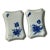 Mid 20th Century Pair Royal Doulton "Blå Blomst" Lattice Porcelain Trays For Sale