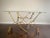 Geometric Gold Angles Glass Top Console Table by Made Goods For Sale - Image 9 of 12