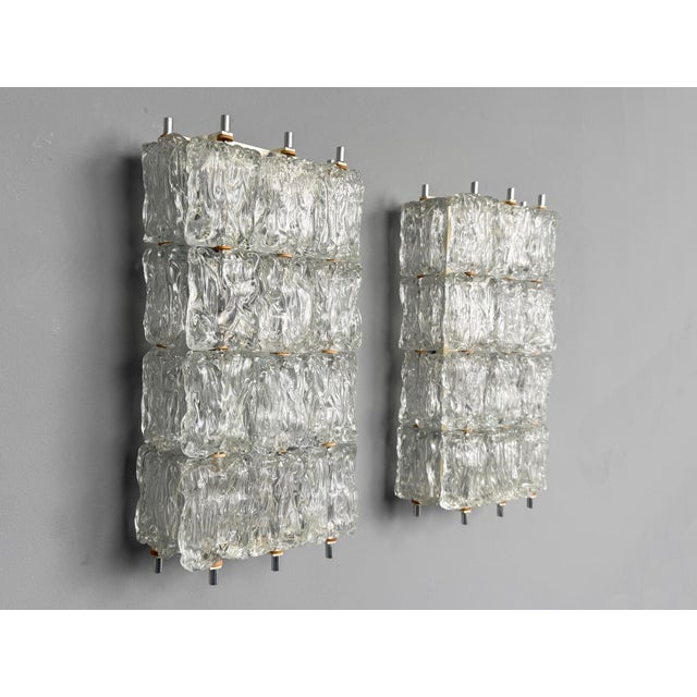 Glass Wall Lamps by Barovier & Toso, Italy, 1960s, Set of 2 For Sale - Image 4 of 8
