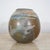 1960s Mid Century Modern Round Vase Blue Tan Glaze Studio Ceramic Weed Vintage Flower For Sale - Image 5 of 12