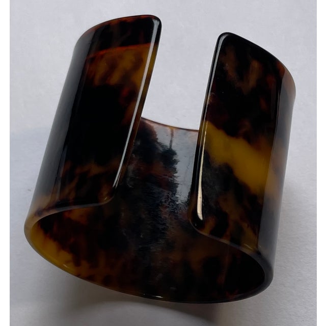 1990s 1990s Faux Tortoise Patterned Cuff - For Sale - Image 5 of 7