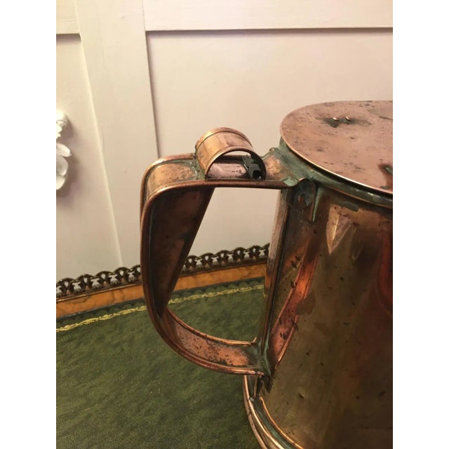 Copper Antique Victorian Copper Watering Can For Sale - Image 8 of 11