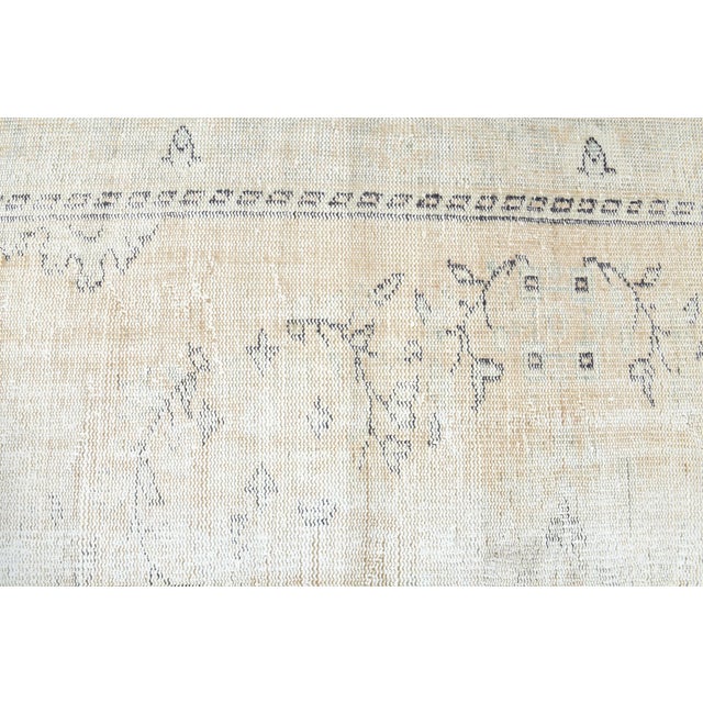 1970s Vintage Turkish Handmade Wool Cotton Runner Rug For Sale In San Francisco - Image 6 of 11