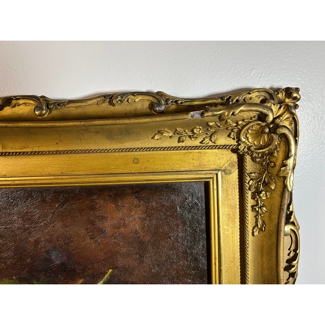 Textile Antique Painting of Still Life With Fruit For Sale - Image 7 of 11