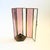 Tall Etched Glass and Brass Candle Holder For Sale - Image 4 of 10