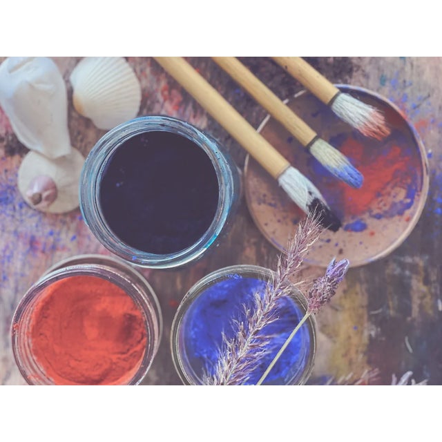 Rise, Botanical Ocean Painting on Cotton Paper For Sale - Image 4 of 8