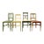 Antique French Pine Side Chairs- A Set of 4 For Sale