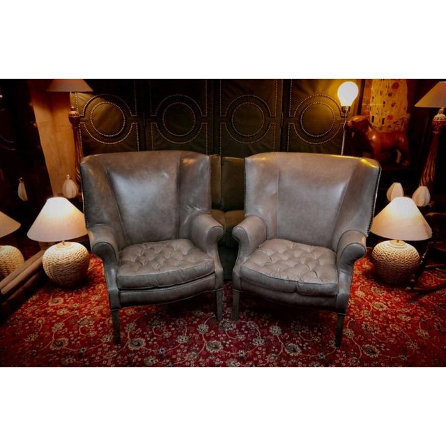 Vintage Leather Chairs from Ralph Lauren, 2010s, Set of 2 For Sale - Image 4 of 15